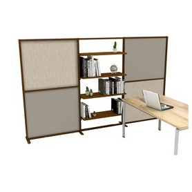 PARETE DIVISIORIA/LIBRERIA TETRIX PREMONTATA - PROFILO CORTEN - 3005148M