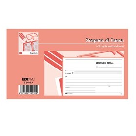 BLOCCO SOSPESO DI CASSA 50FGX2 COPIE AUTORICALCANTE 10X17CM E5403A EDIPRO - E5403A