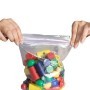 100 SACCHETTI ZIP 7X10CM PE 45MIC. VIVA - 3065