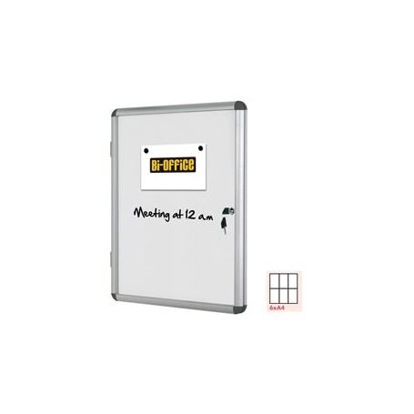 BACHECA PER INTERNI BIANCA MAGNETICA 6XA4 ORIZZONTALE BI-OFFICE - VT620109150