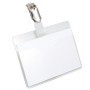 25 PORTANOME TASCA APERTA 60X90MM CLIP IN METALLO DURABLE - 8106-19