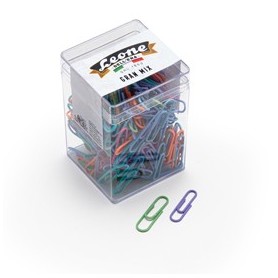 GRAN MIX FERMAGLI COLORATI PCV 125GR ASSORTITI LEONE - FXPB125GMIX