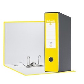 REGISTRATORE EUROFILE G55 GIALLO VIVIDA DORSO 8CM F.TO PROTOCOLLO ESSELTE - 390755930