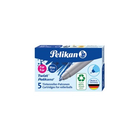 SCATOLA 5 CARTUCCE SFEROGRAFICA KM5 ECO BLUE ROYAL PELIKAN - 300010004
