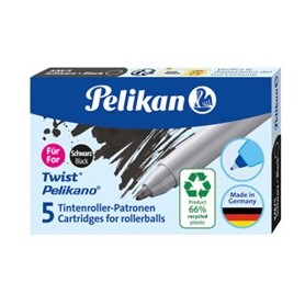 SCATOLA 5 CARTUCCE SFEROGRAFICA KM5 ECO NERO PELIKAN - 300010005
