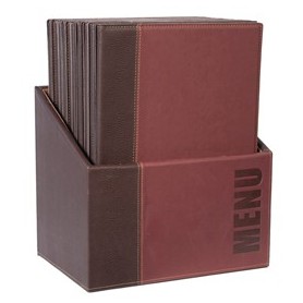 MENU-BOX TRENDY CON 20 PORTA MENU' BORDEAUX - MC-BOX-TRA4-WR