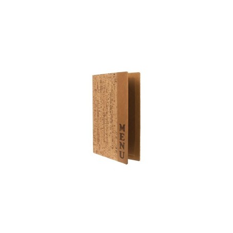 PORTA MENU' A4-24X34CM SUGHERO DESIGN CON 1 INSERTO DOPPIO - MC-DRA4-CORK