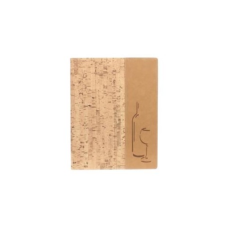 CARTA DEI VINI A4-24X34CM SUGHERO DESIGN CON 1 INSERTO DOPPIO - MC-DRWC-CORK