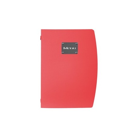 PORTA MENU' A4-24X34CM ROSSO RIO CON 1 INSERTO DOPPIO - MC-RCA4-RD