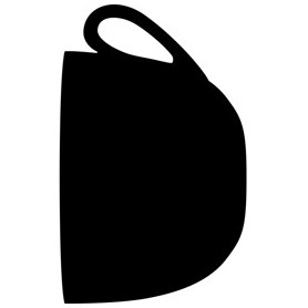 LAVAGNA DA PARETE 'TAZZA' SILHOUETTE SECURIT - FB-CUP
