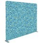 DIVISORIO IN TESSUTO WALL DECOR AZZURRO/BOLLE 200XH150CM - 1110133