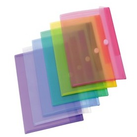SET 12 BUSTE PPL CON VELCRO COLORI ASSORTITI DJOIS - B510209