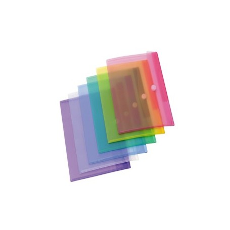 SET 12 BUSTE PPL CON VELCRO COLORI ASSORTITI DJOIS - B510209