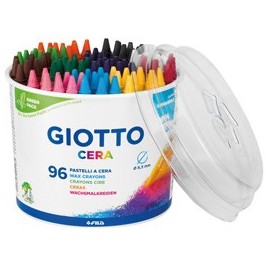BARATTOLO 96 PASTELLI CERA 90MM Ã¸ 8.5MM GIOTTO - 523600