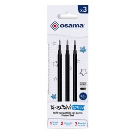 SET 3 REFILL INCHIOSTRO GEL RISCRIVI CANCELLABILE 0