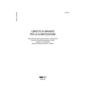 LIBRETTO IMPIANTO CLIMATIZZAZIONE VENETO 297X210MM 48PAG E2621VE EDIPRO - E2621VE