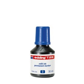 RICARICA INCHIOSTRO PERMANENTE 30ML T25 BLU EDDING - E-T25 003