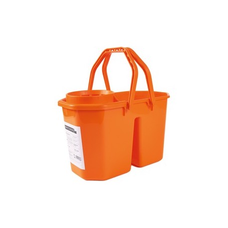 SECCHIO DOPPIA VASCA 15LT CON STRIZZATORE PERFETTOFACTORY - 0469H