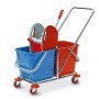 CARRELLO DUO DOPPIA VASCA 25+25LT CON PRESSA PERFETTOFACTORY - 0470B