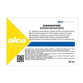 BUSTINA 50ML SGRASSATORE SUPERCONCENTRATO LINEA MONODOSE ALCA - ALC1038
