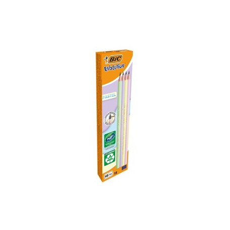 SCATOLA12 MATITE EVOLUTION PASTEL BIC - 518307