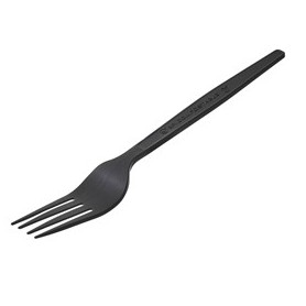 50 FORCHETTA IN CPLA 16 CM NERO LEONE - Q2041.Z