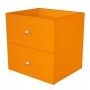 CASSETTIERA 2CASS. ARANCIONE PER LIBRERIA RAINBOW - 2C MAXC/O