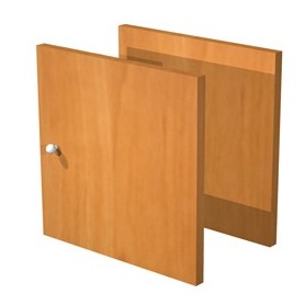 COPPIA ANTINE NOCE CHIARO PER LIBRERIA RAINBOW - 2A MAXC/4