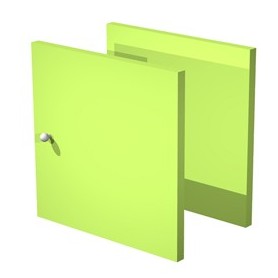 COPPIA ANTINE VERDE NEON PER LIBRERIA RAINBOW - 2A MAXC/V