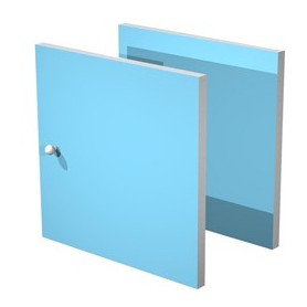 COPPIA ANTINE AZZURRO PER LIBRERIA RAINBOW - 2A MAXC/A