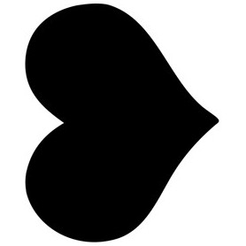 LAVAGNA DA PARETE 'CUORE' SILHOUETTE SECURIT - FB-HEART