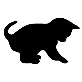 LAVAGNA DA PARETE 'GATTO' SILHOUETTE SECURIT - FB-CAT