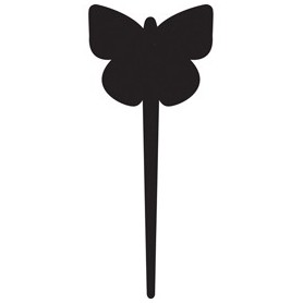 SET 5 SILHOUETTE TAGS 'FARFALLA' SECURIT - TAG-BUTTERFLY-5