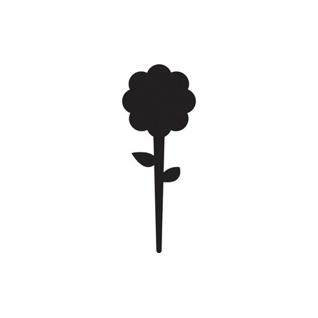 SET 5 SILHOUETTE TAGS 'FIORE' SECURIT - TAG-FLOWER-5