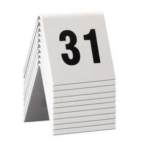 SET DA 31 A 40 NUMERI PER I TAVOLI SECURIT - TN-31-40-WT
