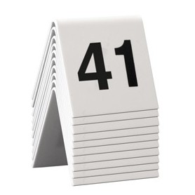 SET DA 41 A 50 NUMERI PER I TAVOLI SECURIT - TN-41-50-WT