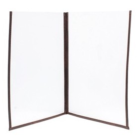 SET 3 PORTA MENU' CRYSTAL BR2 DOPPIO (PER 4 FOGLI A4) - MC3-CYA4-BR2