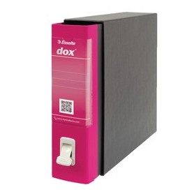 REGISTRATORE DOX 2 FUCSIA DORSO 8CM F.TO PROTOCOLLO ESSELTE - D26200