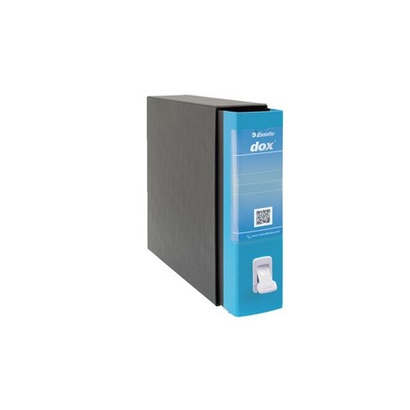 REGISTRATORE DOX 2 AZZURRO CAPRI DORSO 8CM F.TO PROTOCOLLO ESSELTE - D26201