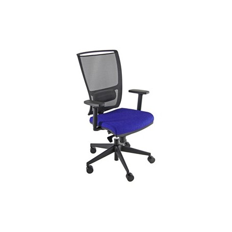 POLTRONA SEMIDIREZIONALE ZOE ZOEA BLU/NERO CON BRACCIOLI REGOLABILI - ZOEA/BR/LB