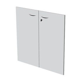 COPPIA ANTE IN MELAMIN. X LIBRERIA BASSA L76CM BIANCO - ALBASL76_3