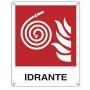 CARTELLO ALLUMINIO 25X31CM 'IDRANTE'' - E20117X