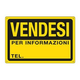 CARTELLO IN PPL 30X20CM 'VENDESI' - 3344P