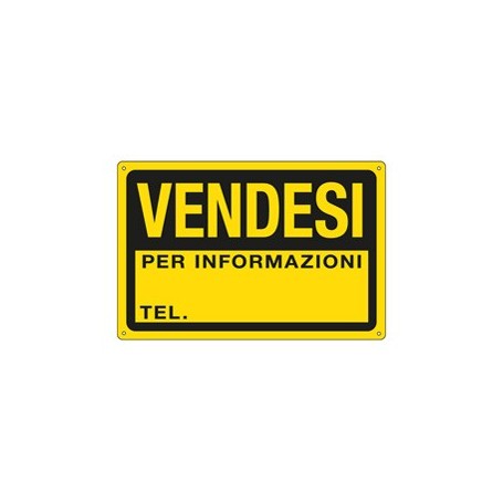 CARTELLO IN PPL 30X20CM 'VENDESI' - 3344P