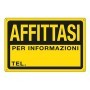 CARTELLO IN PPL 30X20CM 'AFFITTASI' - 3345P