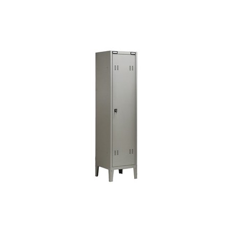 ARMADIO SPOGLIATOIO METALLO A 1POSTO 38X35CM H180CM GRIGIO - B1 G