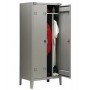 ARMADIO SPOGLIATOIO METALLO A 2POSTI C/DIVIS. 80X47CM H180CM GRIGIO - C2-SP G