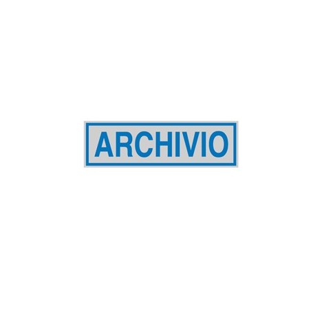 TARGHETTA ADESIVA 165X50MM ARCHIVIO - 96689