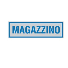 TARGHETTA ADESIVA 165X50MM MAGAZZINO - 96696