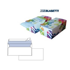 BOX DISPENSER 150 BUSTE BIANCHE 110X230MM 90GR S/FINESTRA CON STRIP BLASETTI - 392